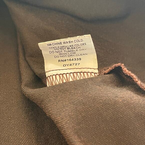 Petal And Pup Phoenix Mini Dress Brown Denim Cinched Long Sleeve Fall Size XL - Picture 11 of 15